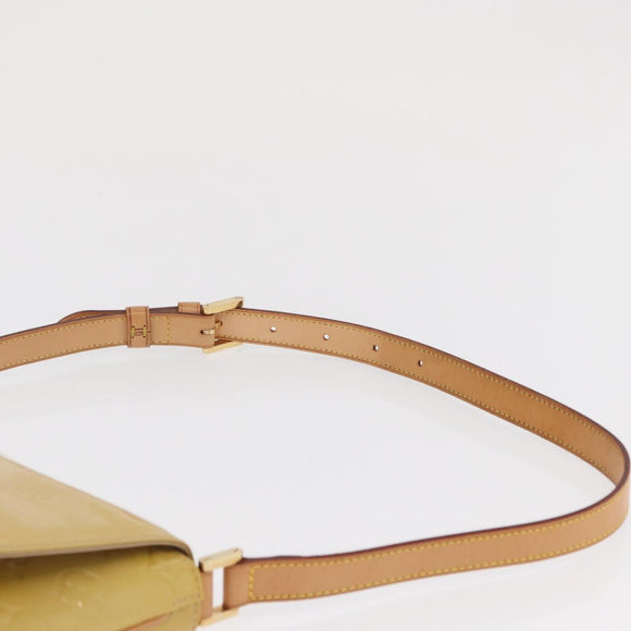 LOUIS VUITTON Monogram Vernis Thompson Street Bag Beige M91301 LV Auth 169346