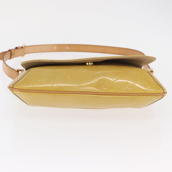 LOUIS VUITTON Monogram Vernis Thompson Street Bag Beige M91301 LV Auth 169346