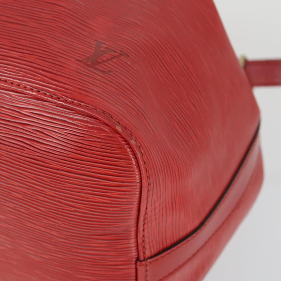 LOUIS VUITTON Epi Noe Shoulder Bag Red M44007 LV Auth 169357