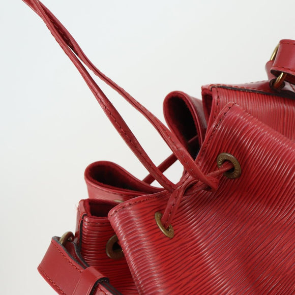 LOUIS VUITTON Epi Noe Shoulder Bag Red M44007 LV Auth 169357