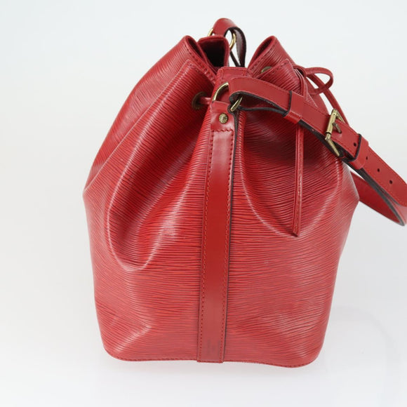 LOUIS VUITTON Epi Noe Shoulder Bag Red M44007 LV Auth 169357