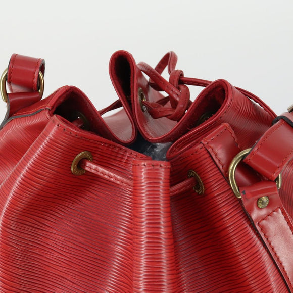 LOUIS VUITTON Epi Noe Shoulder Bag Red M44007 LV Auth 169357