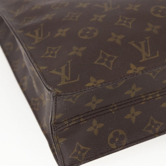 LOUIS VUITTON Monogram Sac Plat Hand Bag M51140 LV Auth 169362