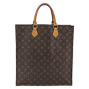 LOUIS VUITTON Monogram Sac Plat Hand Bag M51140 LV Auth 169363-2