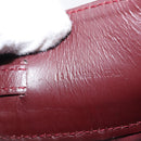 CARTIER Must Line Shoulder Bag Leather Bordeaux Gold Auth 169368-21