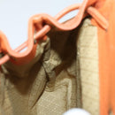 GUCCI Bamboo Backpack Suede Orange Gold Auth 169373-22