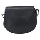 GUCCI Shoulder Bag Canvas Black Gold 007 115 0074 Auth 169374-3