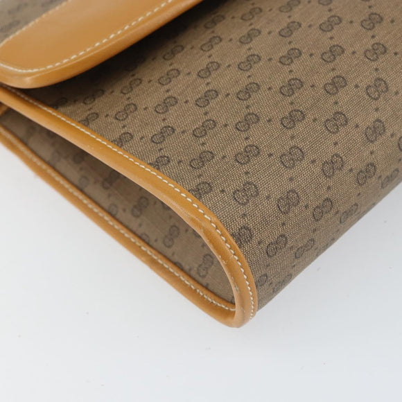 GUCCI Micro GG Supreme Shoulder Bag PVC Beige Gold 004 58 0264 Auth 169375