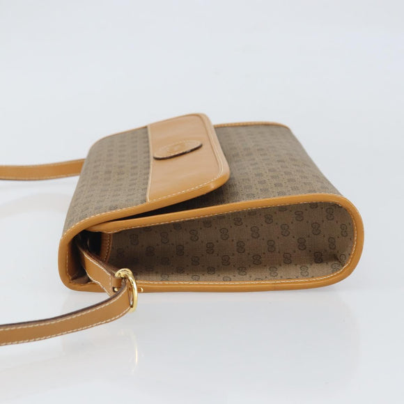 GUCCI Micro GG Supreme Shoulder Bag PVC Beige Gold 004 58 0264 Auth 169375