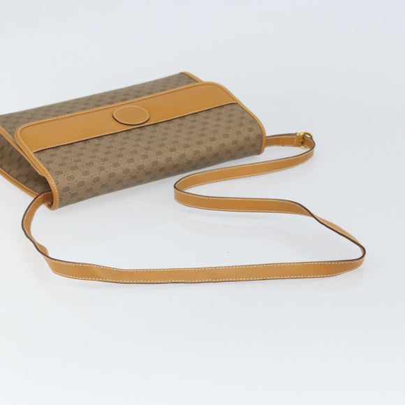GUCCI Micro GG Supreme Shoulder Bag PVC Beige Gold 004 58 0264 Auth 169375