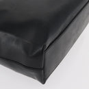 PRADA Hand Bag Leather Black Silver Auth 169378-17