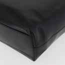 PRADA Hand Bag Leather Black Silver Auth 169378-19