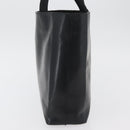 PRADA Hand Bag Leather Black Silver Auth 169378-14