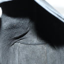 GUCCI Bamboo Shoulder Bag Leather Black Gold 001 2113 1880 Auth 169379-17