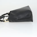 GUCCI Bamboo Shoulder Bag Leather Black Gold 001 2113 1880 Auth 169379-5