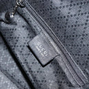 GUCCI Shoulder Bag Nylon Black Silver 001 1955 Auth 169381-18