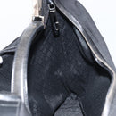 GUCCI Shoulder Bag Nylon Black Silver 001 1955 Auth 169381-19