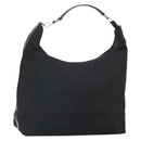 GUCCI Shoulder Bag Nylon Black Silver 001 1955 Auth 169381-1