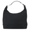 GUCCI Shoulder Bag Nylon Black Silver 001 1955 Auth 169381-13
