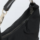 GUCCI Shoulder Bag Nylon Black Silver 001 1955 Auth 169381-6