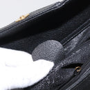 GUCCI Bamboo Hand Bag Suede Black Gold 002 1186 0260 Auth 169382-23