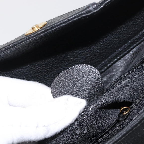 GUCCI Bamboo Hand Bag Suede Black Gold 002 1186 0260 Auth 169382