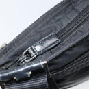 PRADA Shoulder Bag Nylon Black Silver Auth 169384-10