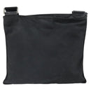 PRADA Shoulder Bag Nylon Black Silver Auth 169384-2