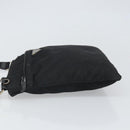 PRADA Shoulder Bag Nylon Black Silver Auth 169384-4