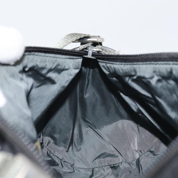 PRADA Sports Shoulder Bag Nylon Black Silver Auth 169387