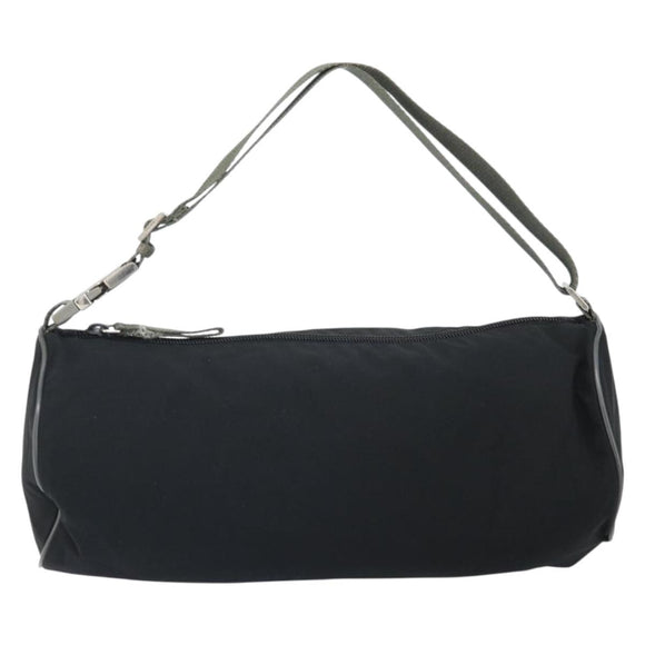 PRADA Sports Shoulder Bag Nylon Black Silver Auth 169387