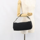 PRADA Sports Shoulder Bag Nylon Black Silver Auth 169387-22