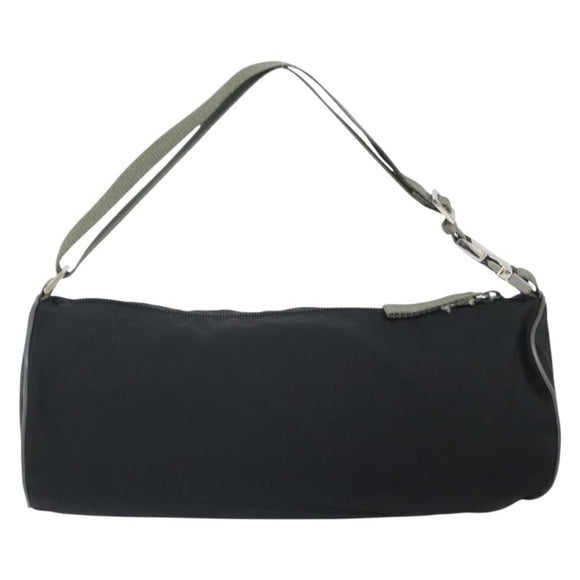 PRADA Sports Shoulder Bag Nylon Black Silver Auth 169387