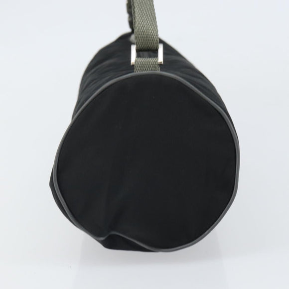 PRADA Sports Shoulder Bag Nylon Black Silver Auth 169387