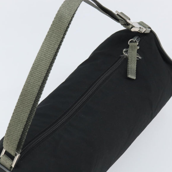 PRADA Sports Shoulder Bag Nylon Black Silver Auth 169387