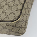 GUCCI GG Supreme Shoulder Bag PVC Beige Gold 201448 Auth 169391-8