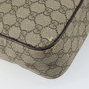 GUCCI GG Supreme Shoulder Bag PVC Beige Gold 201448 Auth 169391-17