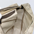 GUCCI GG Supreme Shoulder Bag PVC Beige Gold 201448 Auth 169391-20