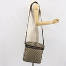 GUCCI GG Supreme Shoulder Bag PVC Beige Gold 201448 Auth 169391-25