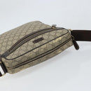 GUCCI GG Supreme Shoulder Bag PVC Beige Gold 201448 Auth 169391-6