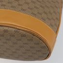 GUCCI Micro GG Supreme Shoulder Bag PVC Beige Gold Auth 169392-10