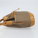 GUCCI Micro GG Supreme Shoulder Bag PVC Beige Gold Auth 169392-5