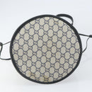 GUCCI GG Plus Supreme purse Shoulder Bag PVC Navy Gold Auth 169393-5