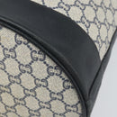 GUCCI GG Plus Supreme purse Shoulder Bag PVC Navy Gold Auth 169393-15