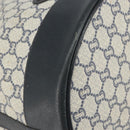 GUCCI GG Plus Supreme purse Shoulder Bag PVC Navy Gold Auth 169393-16