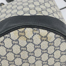 GUCCI GG Plus Supreme purse Shoulder Bag PVC Navy Gold Auth 169393-9