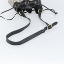 GUCCI GG Plus Supreme purse Shoulder Bag PVC Navy Gold Auth 169393-7