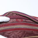 CARTIER Must Line Shoulder Bag Leather Bordeaux Gold Auth 169400-11
