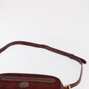 CARTIER Must Line Shoulder Bag Leather Bordeaux Gold Auth 169400-8