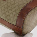 CELINE Macadam Canvas Tote Bag PVC Beige Gold Auth 169402-9
